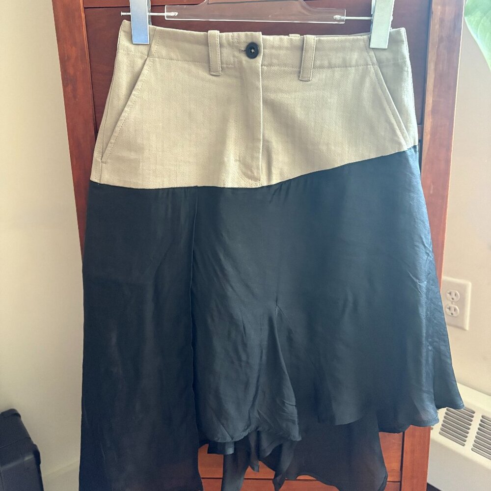 Our Legacy asymmetrical skirt silk and twill